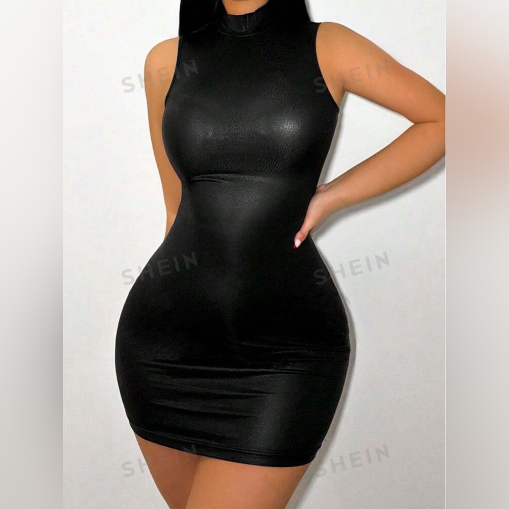Leather Mini Dress